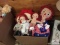 Large lot of Raggedy Ann and Andy: a few have metal eyes