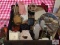 Large lot of vintage ladies items in vintage suitcase