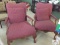 Antique pair upholstered chairs