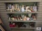 Shelf lot of small decorator collectibles