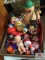 lot vintage plastic roly poly and baby toys