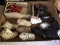 Lot antique baby shoes