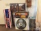 Lot fans, mirrors, closet unit, Marlboro sign