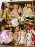 Lot of 23 hard plastic Nancy Ann Storybook dolls