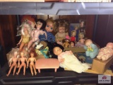 Lot of vintage 1960's dolls: Mrs. Beasley, Dollikin, Tiffany Taylor, Chatty Mattel (works) Charles