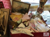 Ladies hankies in vintage case