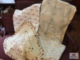 Lot of vintage children's blankets