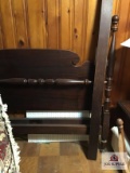 Vintage double bed, and rails,