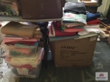 Lot 3 boxes of fabric