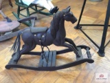 Small wood rocking horse