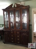 Modern shell pattern china cabinet