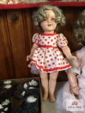 Composition Shirley Temple doll, has been restored 18