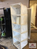 Cloth storage cabinet on wheels