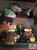 2 lots vintage kitchen and glassware and pottery