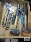 flat of misc. tools