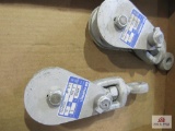 2 New CAMPBELL 2 Ton Pulleys - 3/8