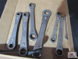 flat of ratchets wrenches