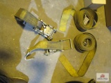 two 3 inch ratchet straps