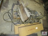 pallet of misc. work lights, electric stands, etc.