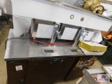 Beer tap with cooler and metal sink 79