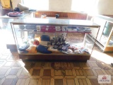 WVU ear muffs, blankets and coasters display case not included