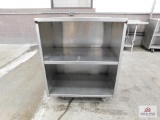 Rolling stainless steel cart