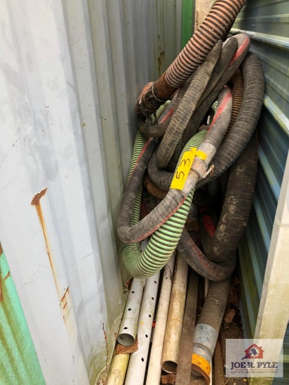 Lot of suction hoses & pipes