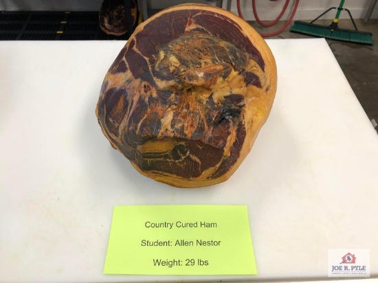 Country Cured Ham (29lbs) | Student: Allen Nestor