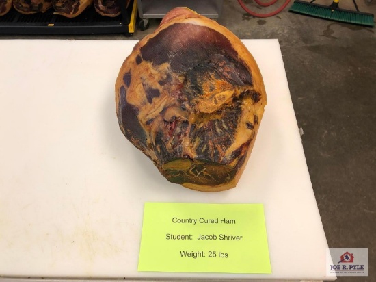 Country Cured Ham (25lbs) | Student: Jacob Shriver