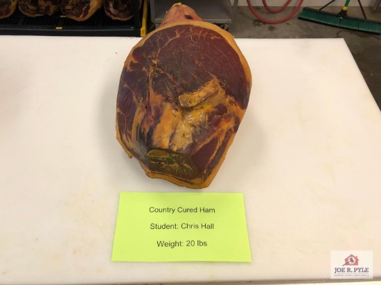 Country Cured Ham (20lbs) | Student: Chris Hall