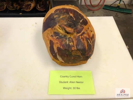 Country Cured Ham (30lbs) | Student: Allen Nestor