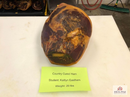 Country Cured Ham (20lbs) | Student: Kaitlyn Eastham