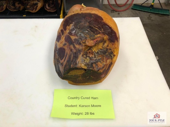 Country Cured Ham (25lbs) | Student: Karson Moore