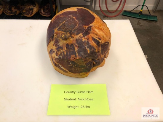 Country Cured Ham (25lbs) | Student: Nick Rose