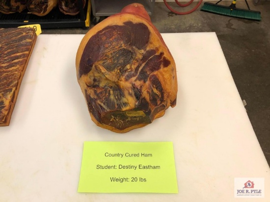 Country Cured Ham (20lbs) | Student: Destiny Eastham