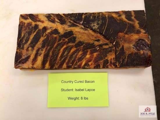 Country Cured Bacon (8lbs) | Student: Isabel Lapoe