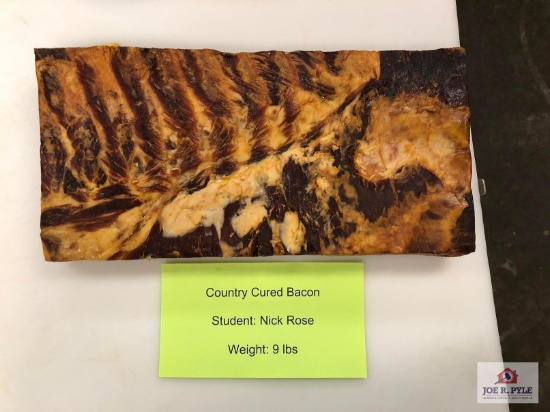 Country Cured Bacon (9lbs) | Student: Nick Rose