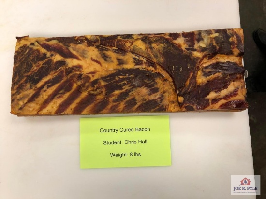 Country Cured Bacon (8lbs) | Student: Chris Hall