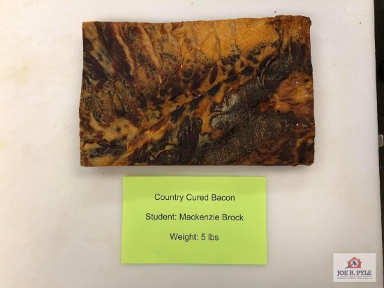 Country Cured Bacon (5lbs) | Student: Mackenzie Brock