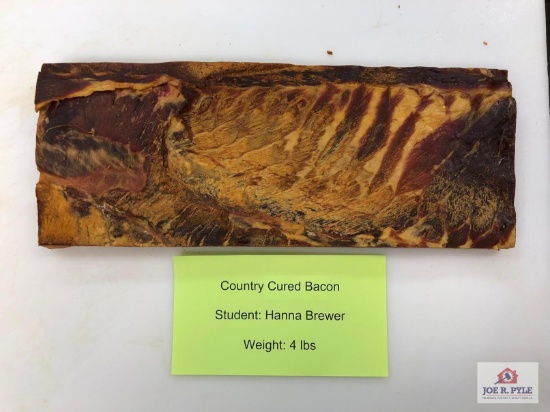 Country Cured Bacon (4lbs) | Student: Hanna Brewer