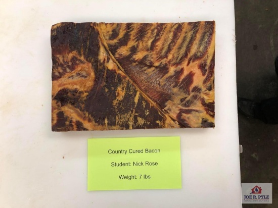 Country Cured Bacon (7lbs) | Student: Nick Rose