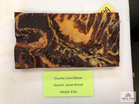 Country Cured Bacon (8lbs) | Student: Jacob Shriver