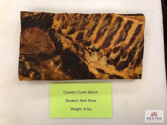 Country Cured Bacon (8lbs) | Student: Nick Rose