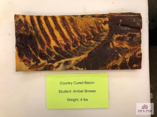Country Cured Bacon (4lbs) | Student: Amber Brewer