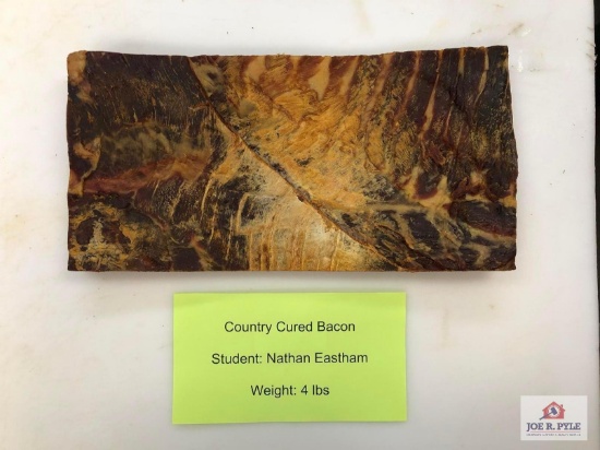 Country Cured Bacon (4lbs) | Student: Nathan Eastham