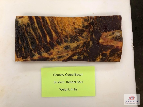 Country Cured Bacon (4lbs) | Student: Kendal Saul