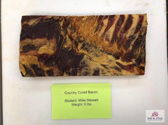 Country Cured Bacon (6lbs) | Student: Milie Stewart