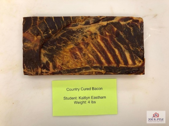 Country Cured Bacon (4lbs) | Student: Kaitlyn Eastham