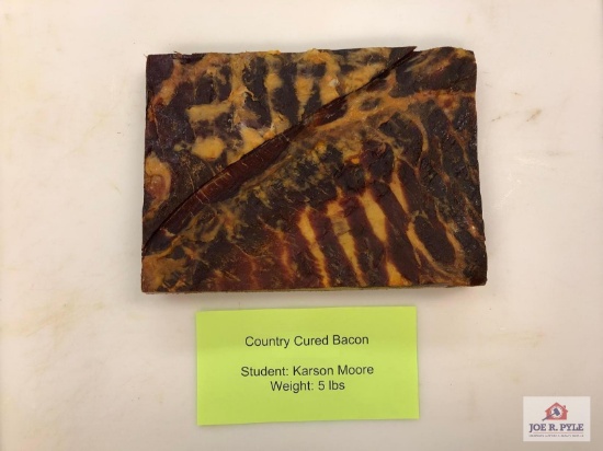 Country Cured Bacon (5lbs) | Student: Karson Moore