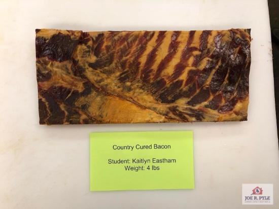 Country Cured Bacon (4lbs) | Student: Kaitlyn Eastham
